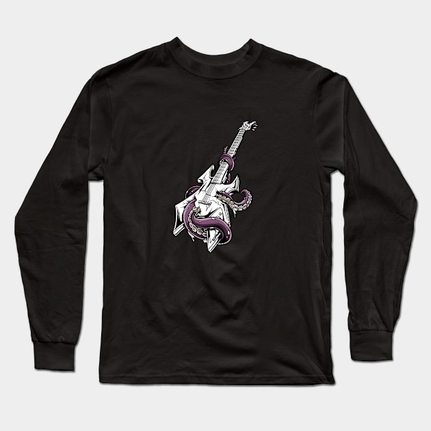 Guitar Long Sleeve T-Shirt by Nanoe